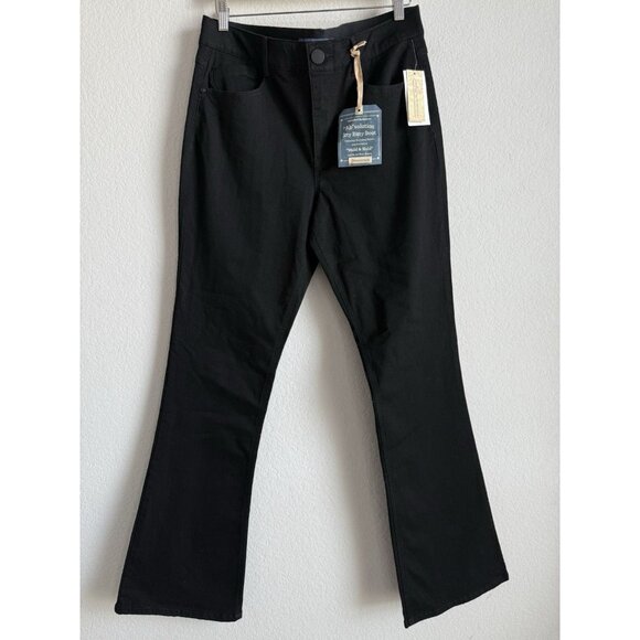 Democracy Women’s AB Solution Itty Bitty Bootcut Jeans Black Size 12 NEW Stretch - Picture 13 of 13